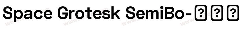 Space Grotesk SemiBo字体转换